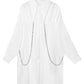 Stylish Loose Chain Split-Joint Shirt Dress Mini Dress