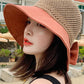 Stylish Vacation Bow-Embellished Splicing Fisherman Hat