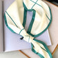 Original Striped Print Hair Band&Silk Scarf