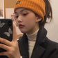 Stylish Letter Patch Solid Color Casual Headwear