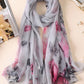 Vacation Boho Floral Sunscreen Silk Scarf