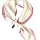 Original Striped Print Hair Band&Silk Scarf