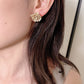 Fashion Floral Solid Shiny Earrings