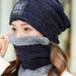 Winter Knitting Scarf&Hat Two Pieces Set