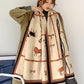 Animal Print Tasseled Imitation Cashmere Shawl Scarf