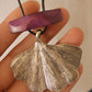 Vintage Silver Ginkgo Leaf Long Necklace