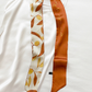 Fashion Autumn Leaves Tie-Dyed Sun Protection Hair Band& Silk Scarf