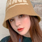 Leisure Letter Print Bucket Hat