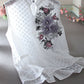Fashion V Neck Cotton Beaded Sleeveless Shirt Top