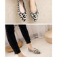 Trendy Original Leopard woven Flat Shoes