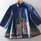 Original Loose Embroidered A-Line Cotton Shirt Blouse