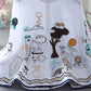 Cartoon Embroidered A-Line Shirt Top