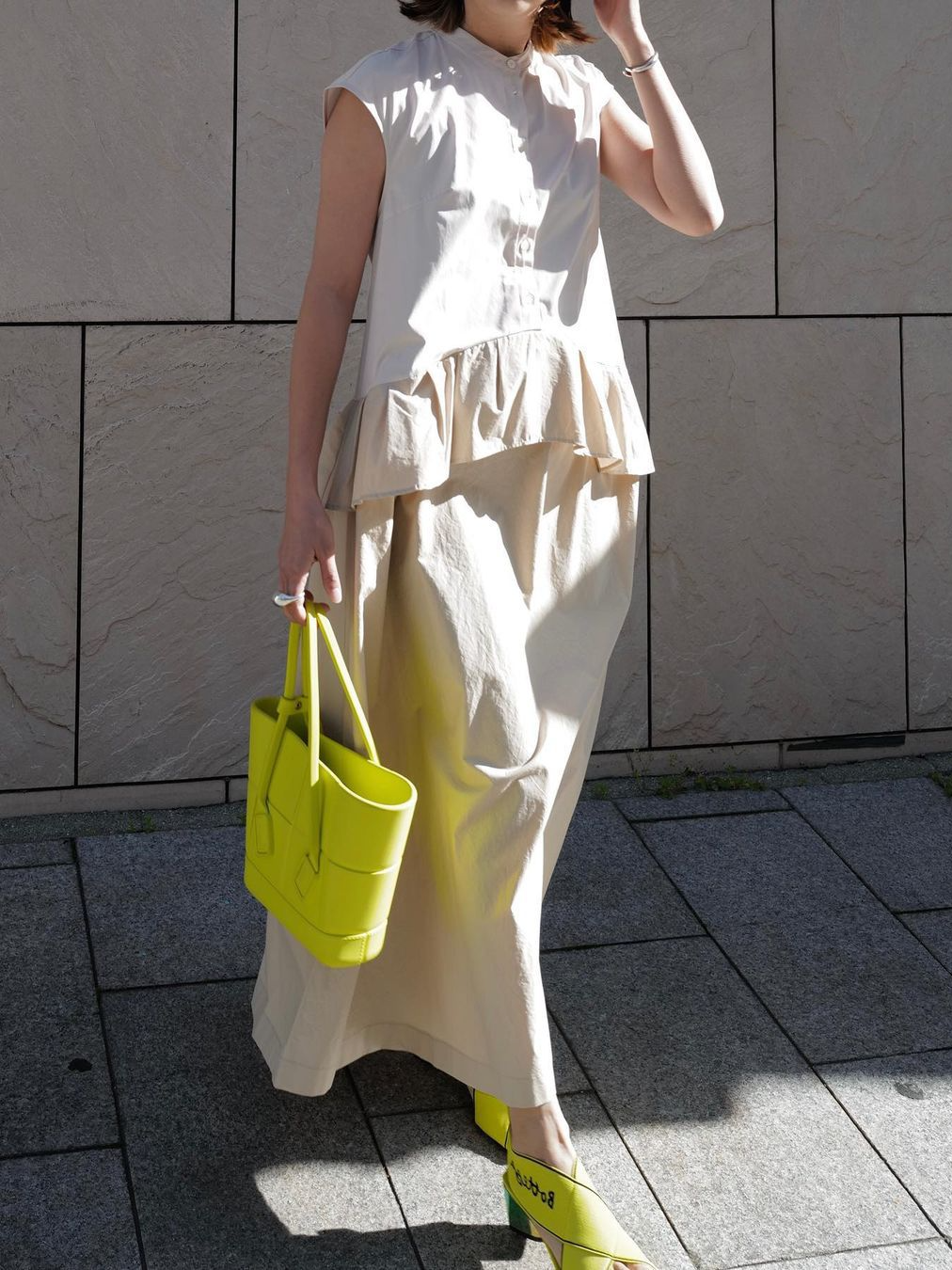 Fashion Sleeveless Round Neck Panel Long Dress