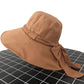 Original Bow-Embellished Sun-Protection Large Wide Brim Bucket Hat