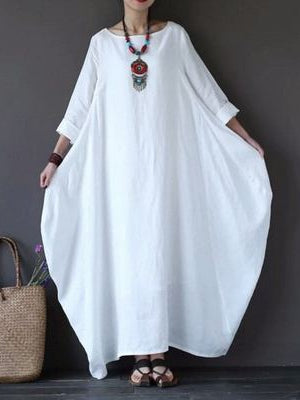 Loose Oversized Cotton Linen Dress