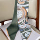 Otiginal Clock Cartoon Printed Silk Scarf