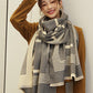 Vintage Keep Warm Striped Tasseled Shawl&Scarf