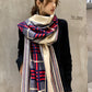 Personality Warm Striped Knitting Scarf