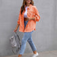 Loose Multicolor Ripped Denim Jacket