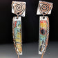 Creative Retro Colorful Glass Earrings