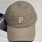 Sports Solid Color Letter Applique Baseball Cap