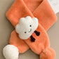 Original 5 Colors Kids Cartoon Clouds Warm Scarf
