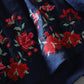 Loose Round Neck Pullover Embroidered Half Sleeve Shirt Blouse