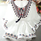 Fashion Embroidered Vintage Batman Ruffle Shirt Top