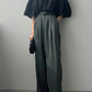 Pleated Translucent Top + Suspenders