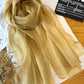 Silk Solid Vintage See-through Fashion Scarf