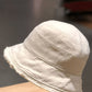 Leisure Solid Sun-Protection Denim Fringed Hat