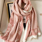 Vintage Printed Houndstooth Tasseled Shawl&Scarf