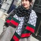 Floral Imitation Cashmere Thickened Long Shawl