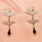 Halloween Pumpkin Skeleton Bat Earrings