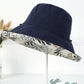 Original Solid&Printing Reversible Foldable Sun-Protection Bucket Hat