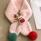 5 Colors Christmas Scarf Children Warm Cartoon Elk