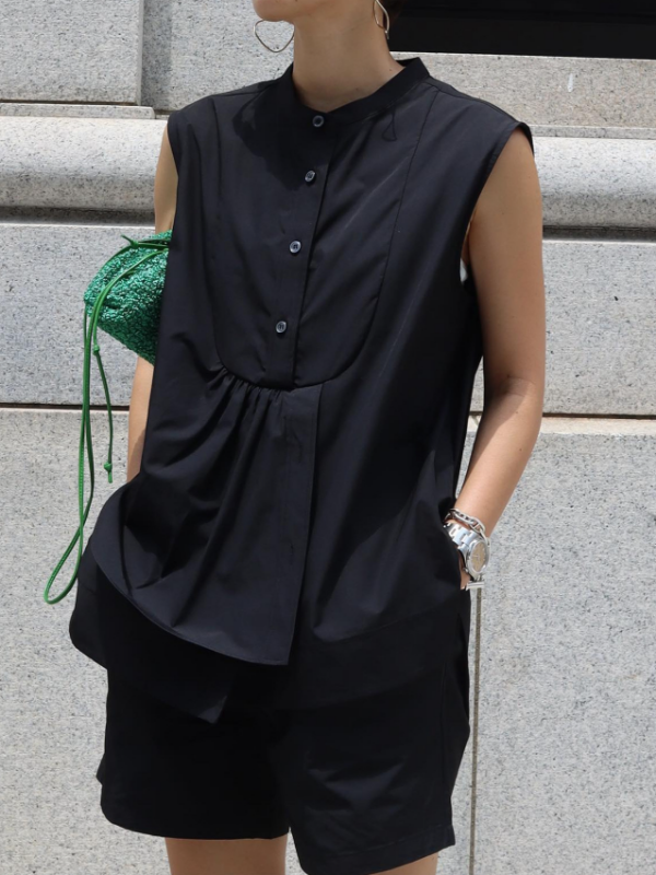 Original Loose Asymmetric Shirt Top