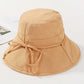 Casual Solid Color Frenum Sun-Protection Bucket Hat