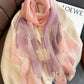 Simple Contrast Color Silk Blended Shawl&Scarf