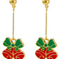 Vintage Cute Cartoon Christmas Party Drop Earrings Accessories