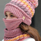 Original Three Pieces Knitting Hat+Mask+Scarf