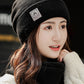 Casual Solid Color Keep Warm Knitted Scarf&Hat Two Pieces Set