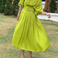 Urban Pleated With Waistband Batwing Sleeves Dresses