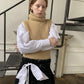 White Inspired Designer Bow Tie(Detachable) Top Shirt Blouse