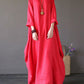Loose Oversized Cotton Linen Dress