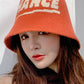 Leisure Letter Print Bucket Hat