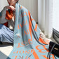 Vintage Tasseled Alphabet Jacquard Shawl&Scarf