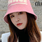 Leisure Letter Print Bucket Hat