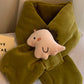Baby Cute Cartoon Dinosaur Children Solid Color Scarf