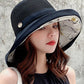 Floral Printed Sun Protection Splicing Pot Hat